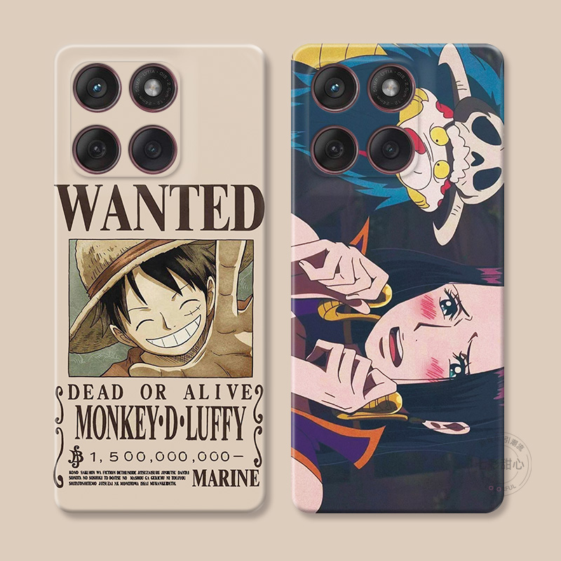 路飞女帝适用摩托罗拉edge60pro手机壳50/40/S30/G86G85G84G75G56G55G54可爱情侣海贼王卡通动漫男生女款软