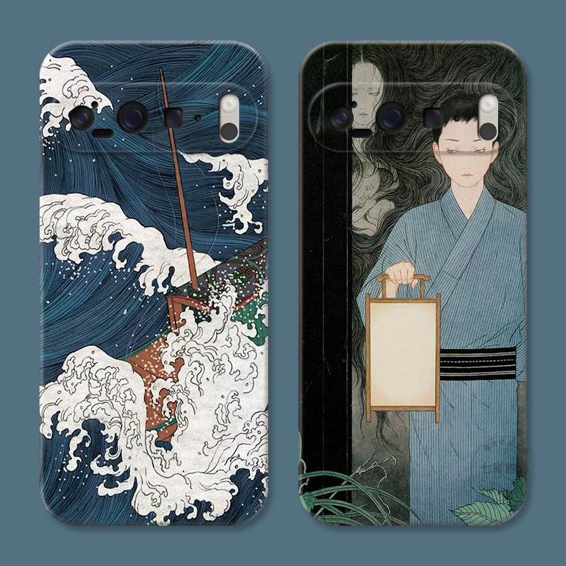 乘风破浪会有时适用谷歌Pixel10手机壳9pro/8/7/6A复古XL文艺浮世绘油画男生个性女款软