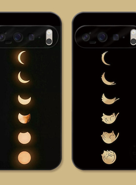 创意月球适用谷歌Pixel10手机壳9pro/8/7/6A可爱XL猫咪简约个性男生卡通女款软