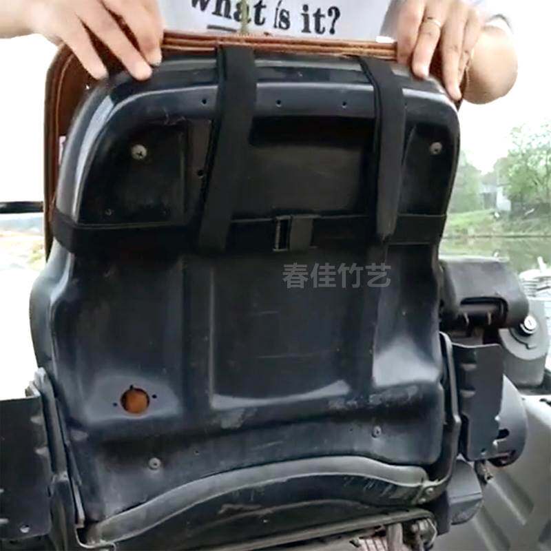 叉车装载机通用凉席坐垫 夏季挖机工程机械汽车座垫透气麻将席子