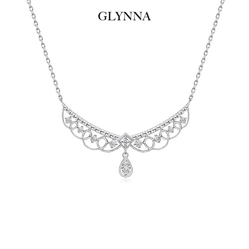 2024纯银在逃公主气质项链女款轻奢小众高级感锁骨链GLYNNA格林娜