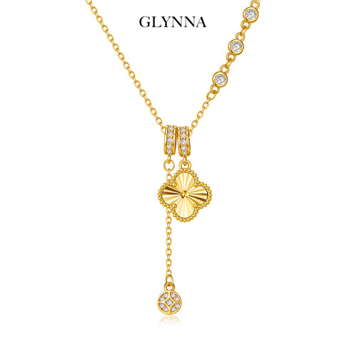 四叶予你万事顺意四叶草项链