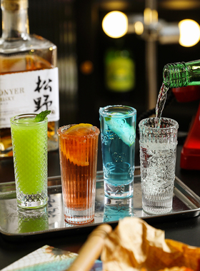 舍里微醺shot杯特调子弹杯直身威士忌白烧酒烈酒杯家用酒吧一口杯
