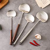 舍里创意加厚304不锈钢锅铲家用炒菜铁铲子勺子加长炒勺煎铲厨具