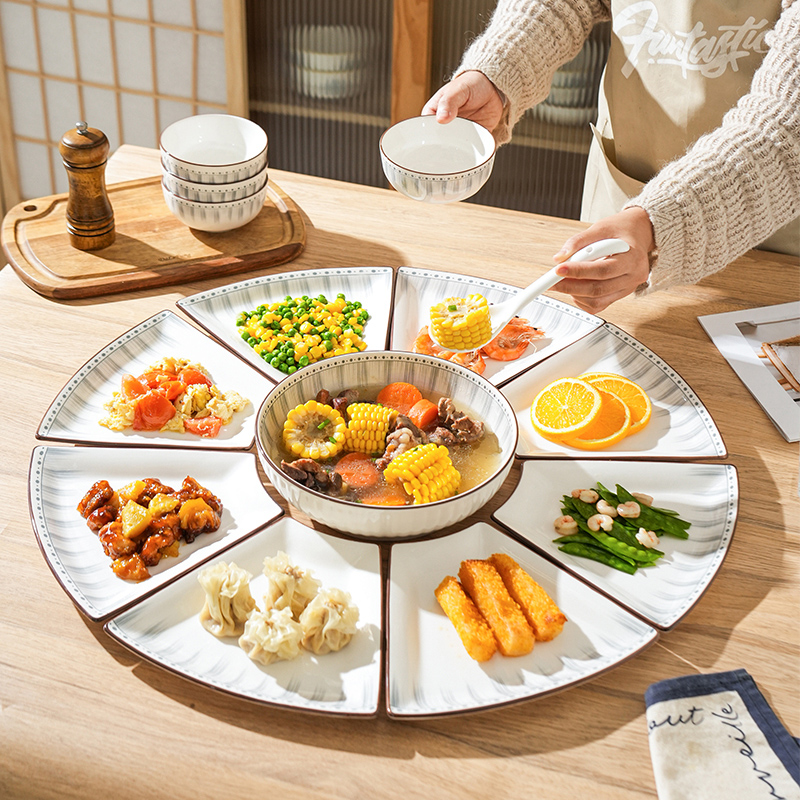 舍里家用陶瓷年夜饭团圆拼盘套装
