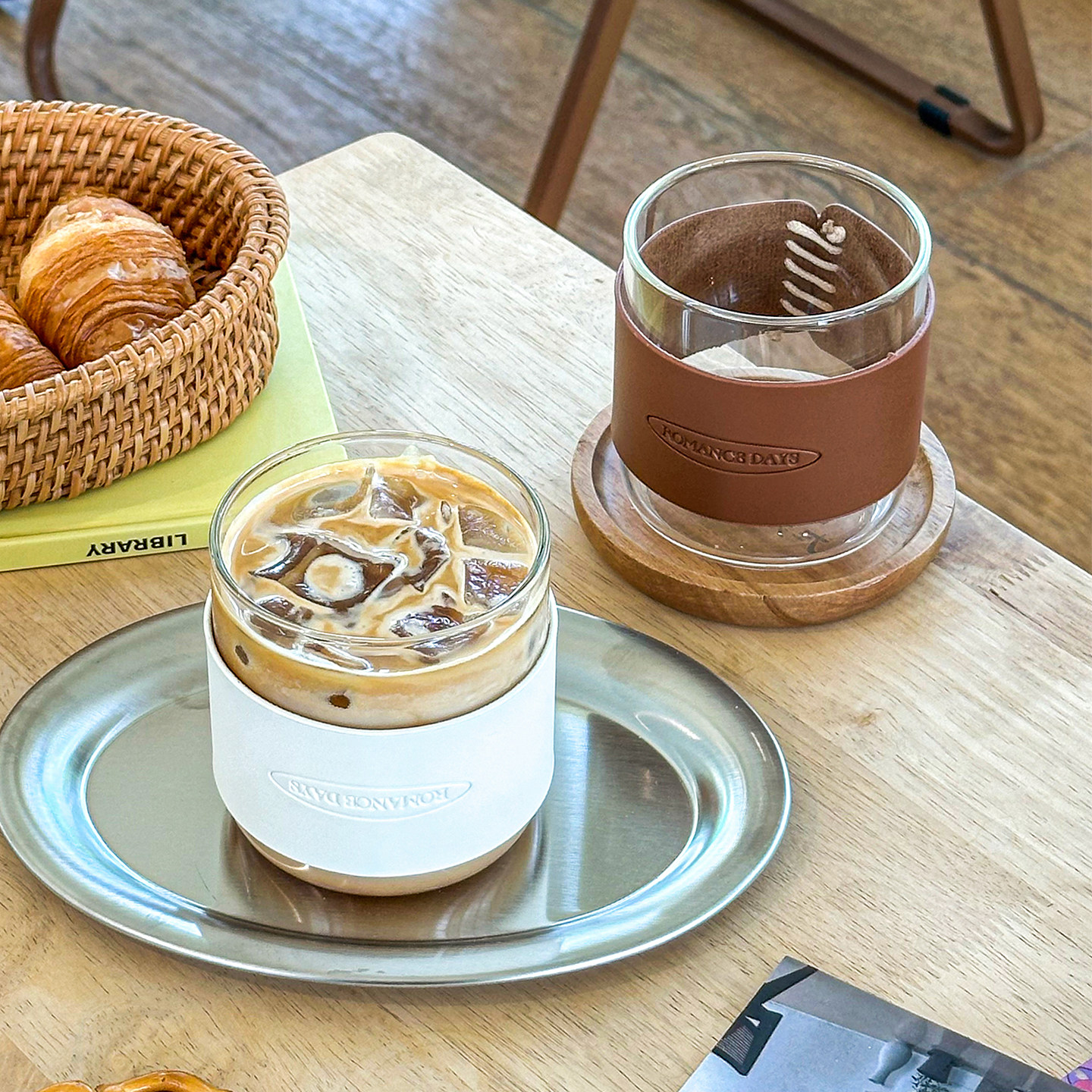 舍里韩式防烫玻璃杯冰美式拿铁杯挂耳咖啡杯家用喝水杯茶杯饮品杯