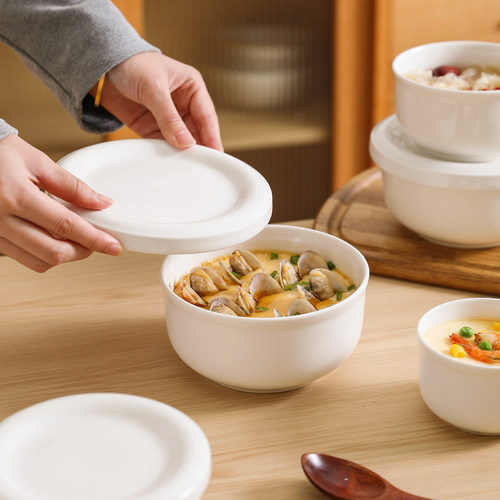 舍里白色简约家用蒸鸡蛋碗烤碗