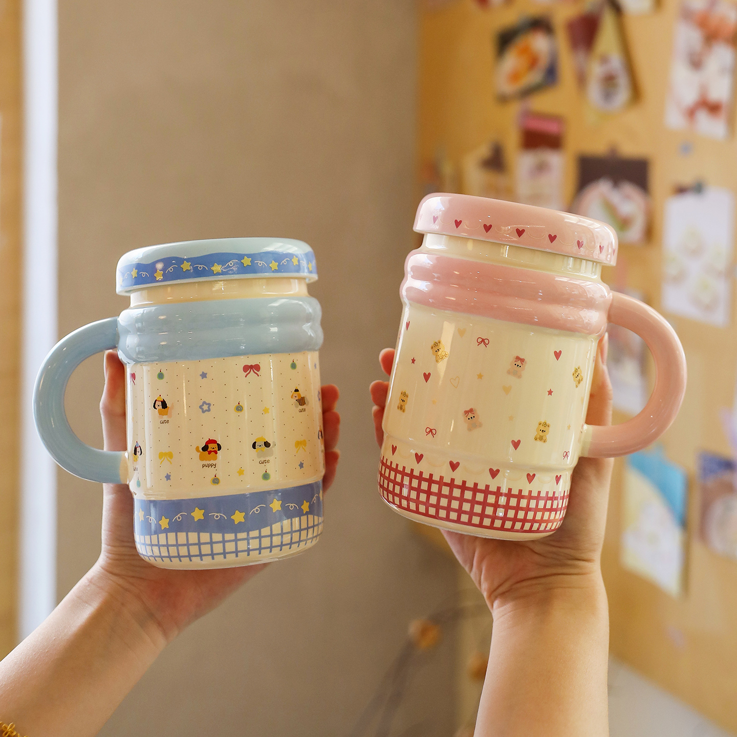 舍里卡通马克杯早餐杯实用礼物