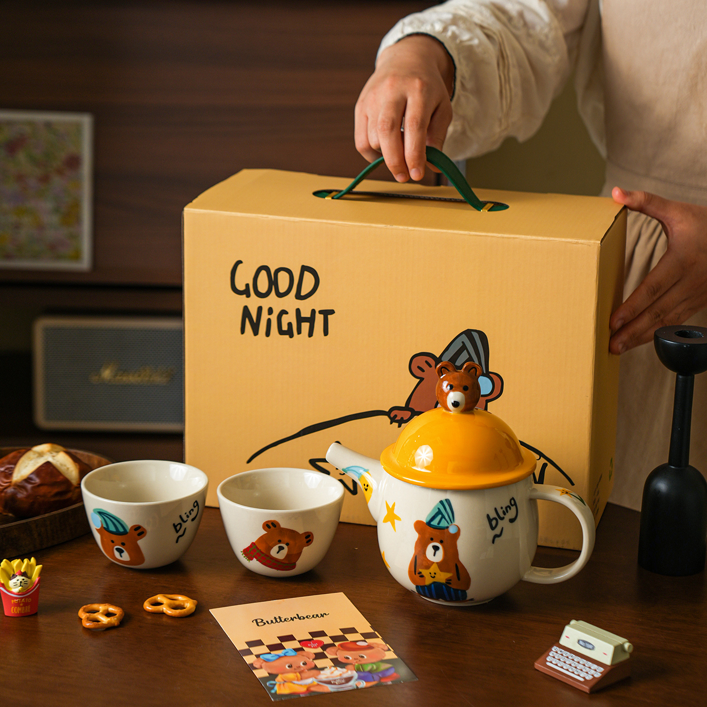 舍里泡茶壶水杯茶具套装杯子礼盒