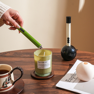 舍里创意脉冲点火器厨房防风防烫无烟无火长柄点火棒香薰打火机