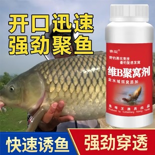 鱼味王厂家直销维B聚窝剂钓鲫鲤鱼饵料添加剂黑坑野钓通用诱鱼剂