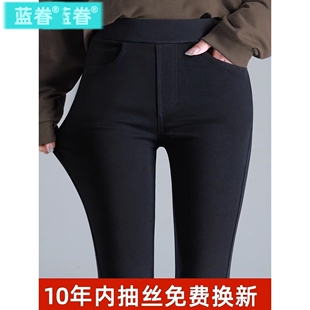 高弹力外穿打底裤女士春秋百搭小黑裤紧身瘦腿魔术裤不抽丝小脚裤