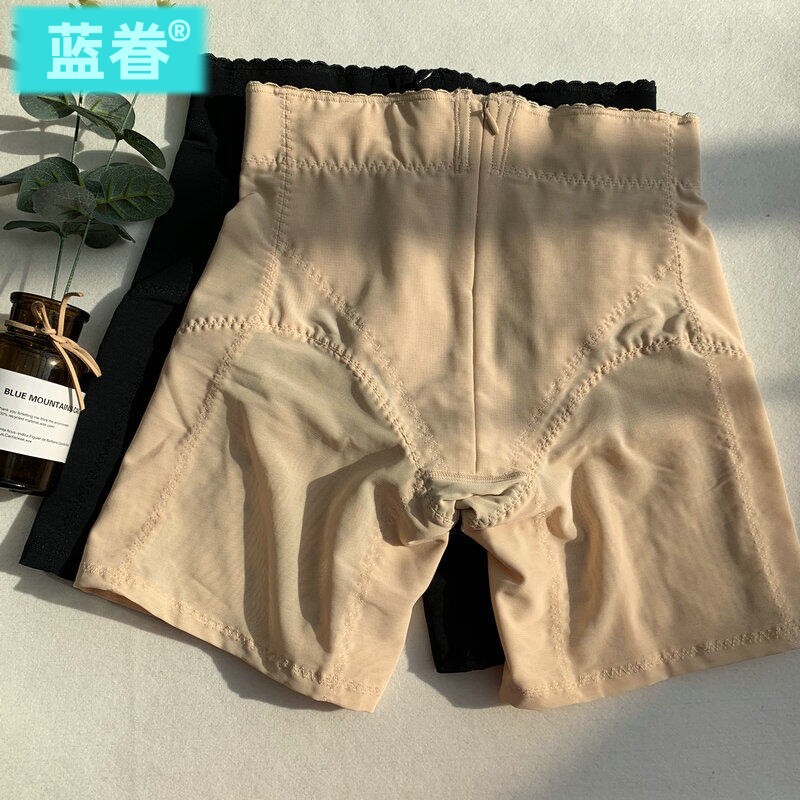 夏季新款平角中腰产后强力收腹提臀塑身翘臀裤束腰安全美体内裤女