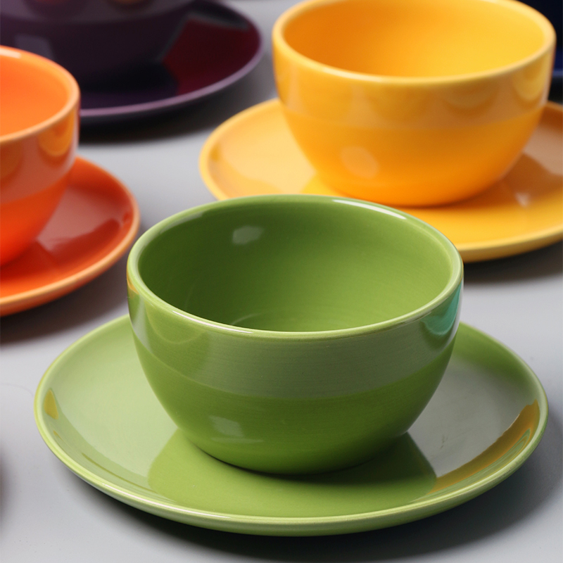 创意糖果色6英寸点心盘可爱碟子