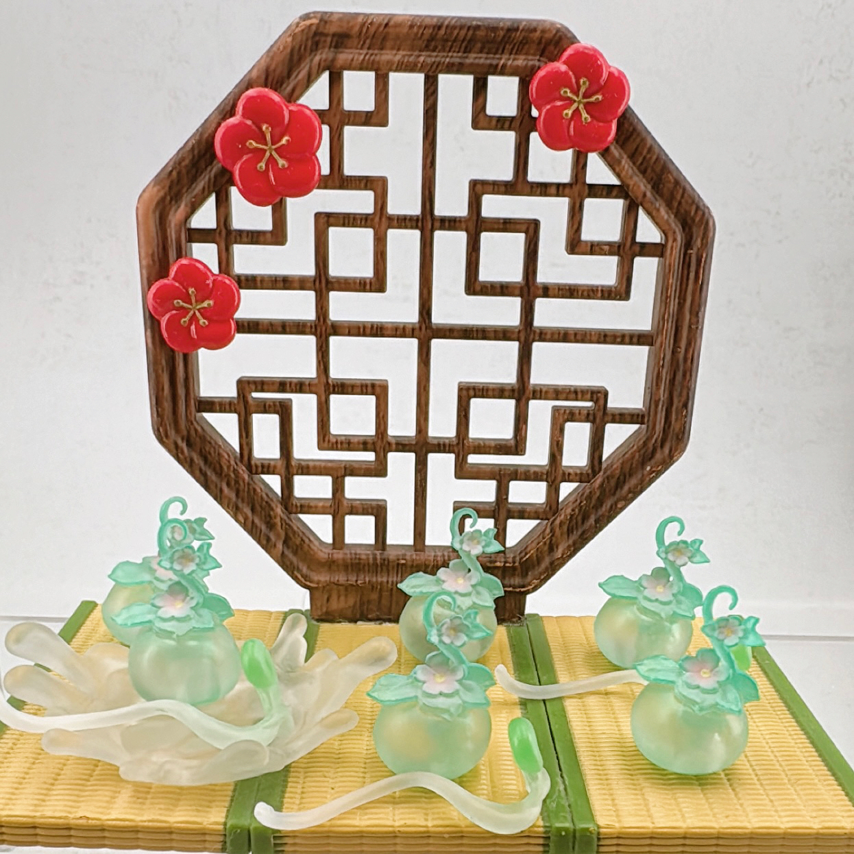 散货吊兰小花古风盆栽如意藤蔓微景观植物花草摆件 diy奶油胶配件