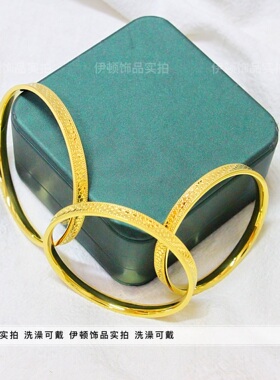 钛钢不掉色小众鱼鳞年年有余手镯