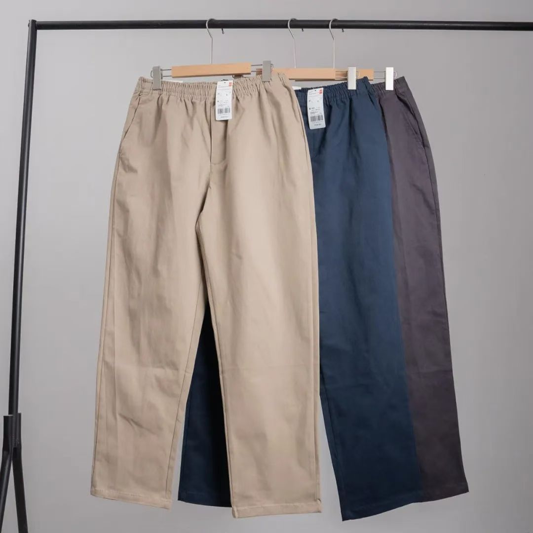 款弹力棉质松紧九分裤轻松休闲裤起居裤25新款474097/479134