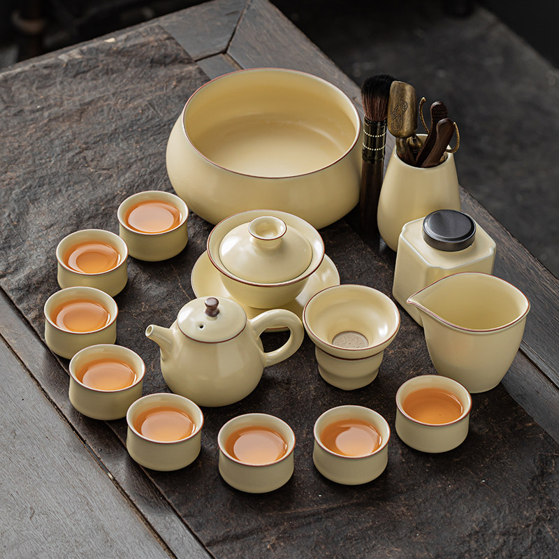 汝窑功夫茶具套装2026新款泡茶专用全套一整套家用高端大气上档次