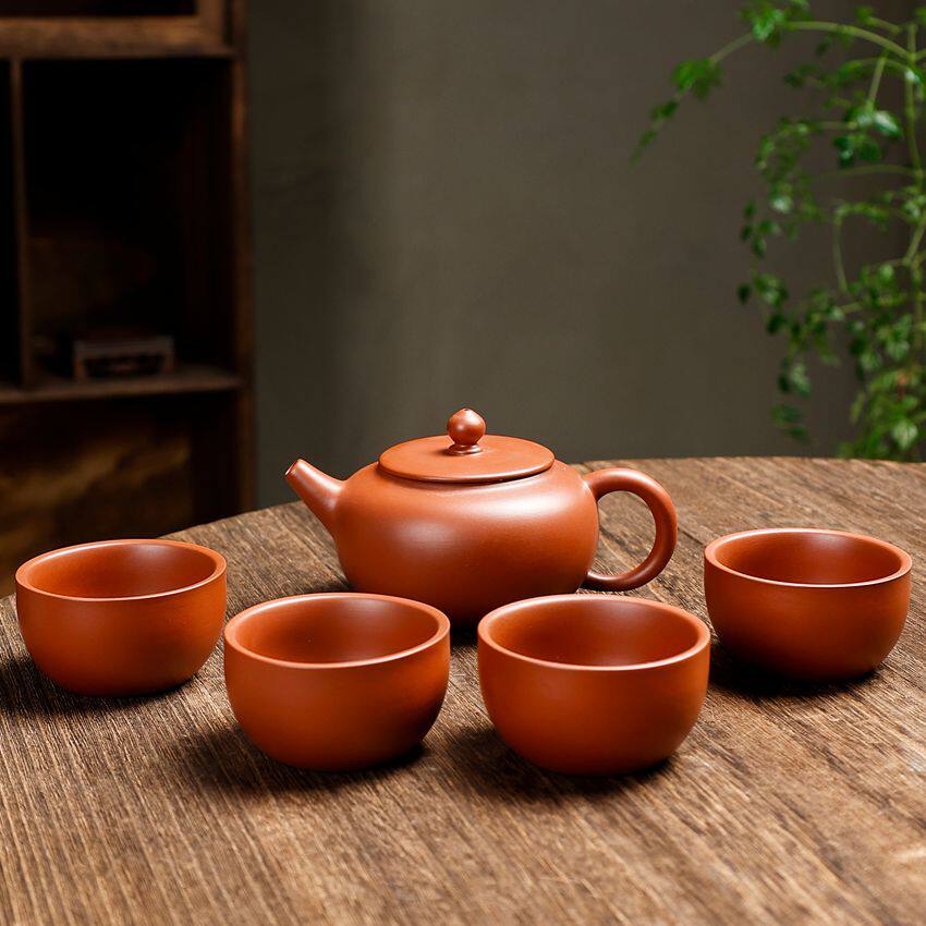 汉韵一壶四杯手绘陶瓷茶具居家品茗轻奢雅致功夫茶器茶道套装精品
