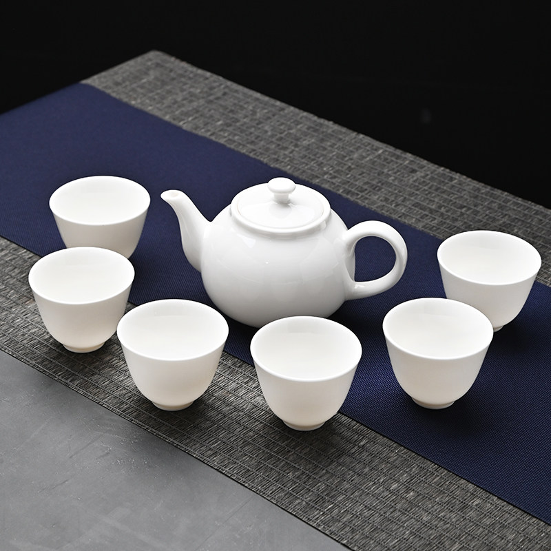 羊脂玉德化白瓷功夫泡茶具图片