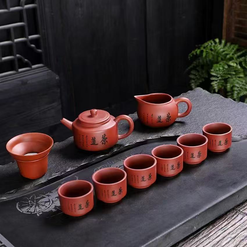 10头德钟茶道手绘陶瓷茶具居家品茗轻奢雅致功夫茶器茶道套装精品