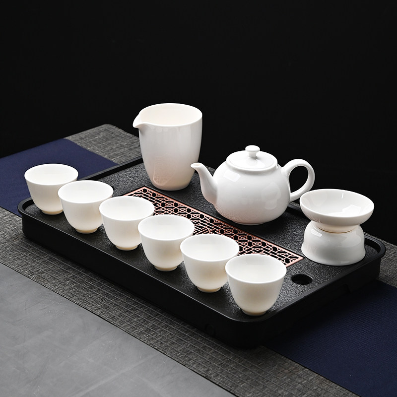 羊脂玉德化白瓷功夫泡茶具图片