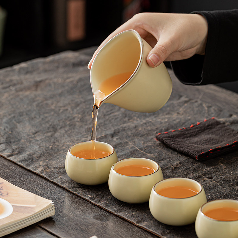 汝窑功夫茶具套装2026新款年轻人轻奢高档高端大气茶杯全套一整套