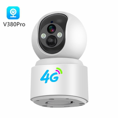 4g/5g摄像头 v380pro监控wifi摄像机家用楼道门口免插电充电无线4g电池摄像头