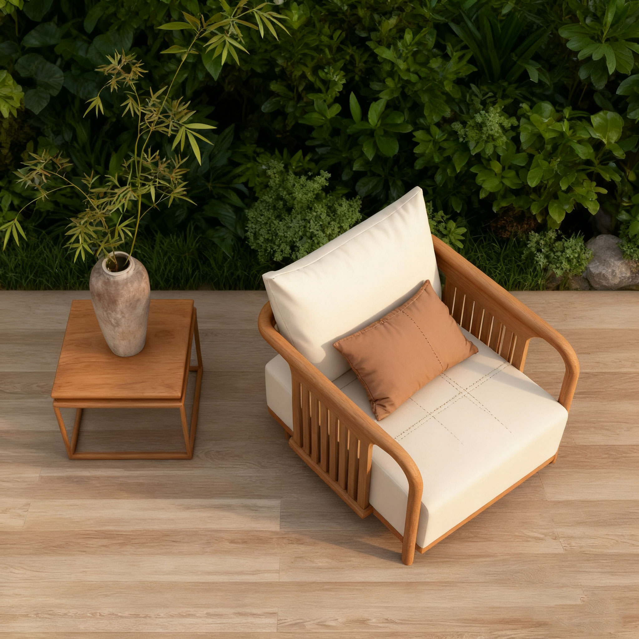 宋式美学黑胡桃木实木摇椅高端定制客厅高端定制懒人椅设计师同款