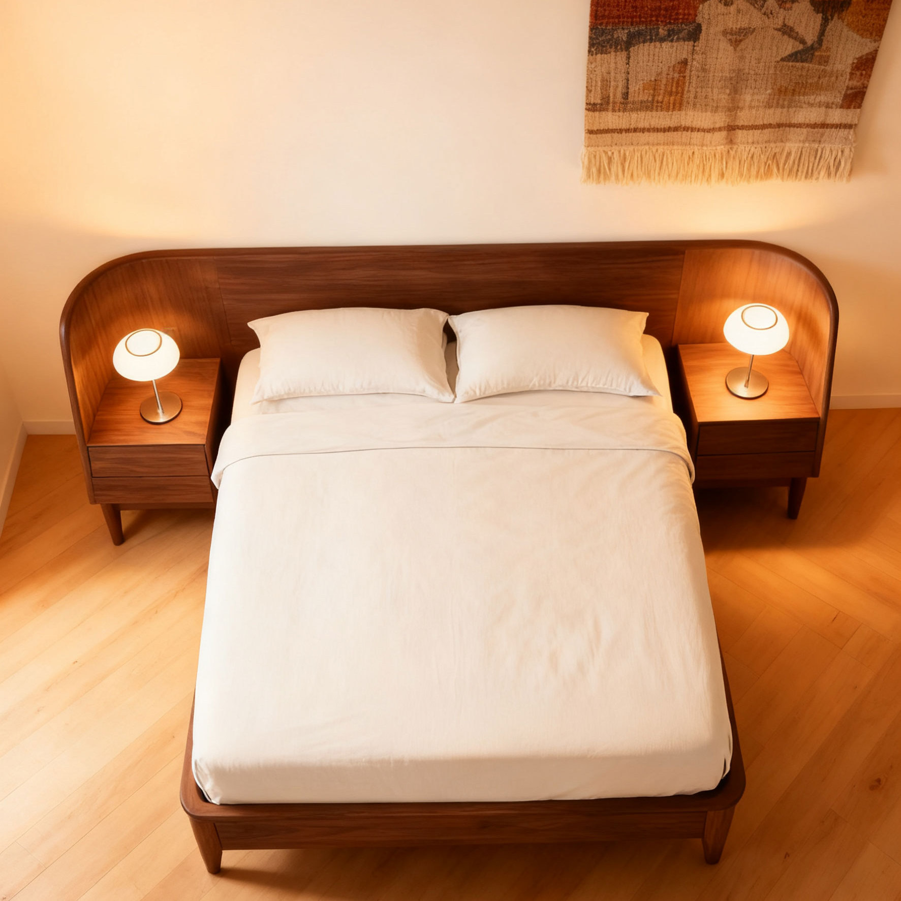 双人床设计师同款宋式美学黑胡桃木大床卧室酒店民宿高端定制简约