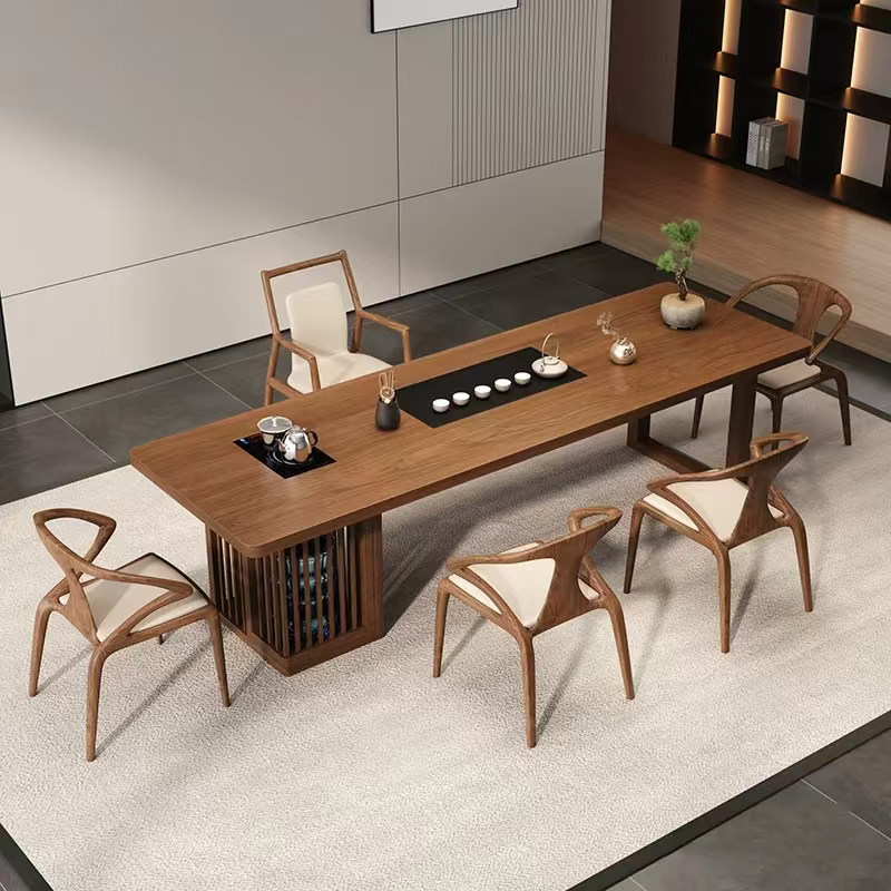 2026宋式美学黑胡桃木茶桌茶艺茶道高端定制茶台设计师同款家具,住宅家具,家用茶台/茶桌,淘宝优惠券,粉丝福利购,淘宝优惠卷