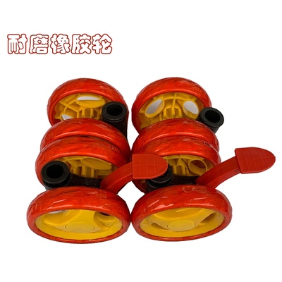 轱辘竹藤婴儿推车耐磨通用童车轮