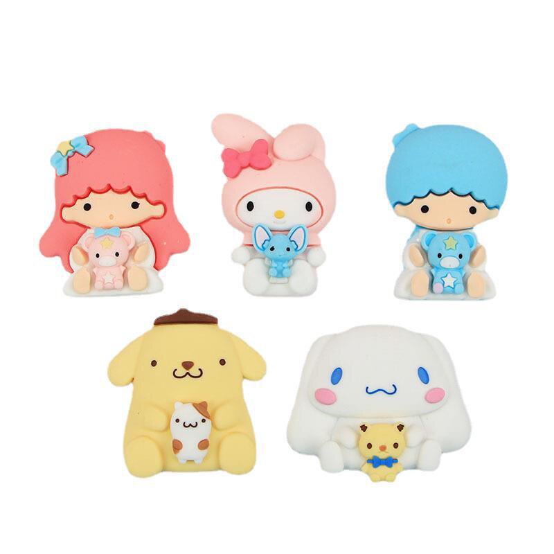 平座树脂卡通硅胶手机壳diy美容头饰冰箱贴配件玉桂双子星美乐蒂