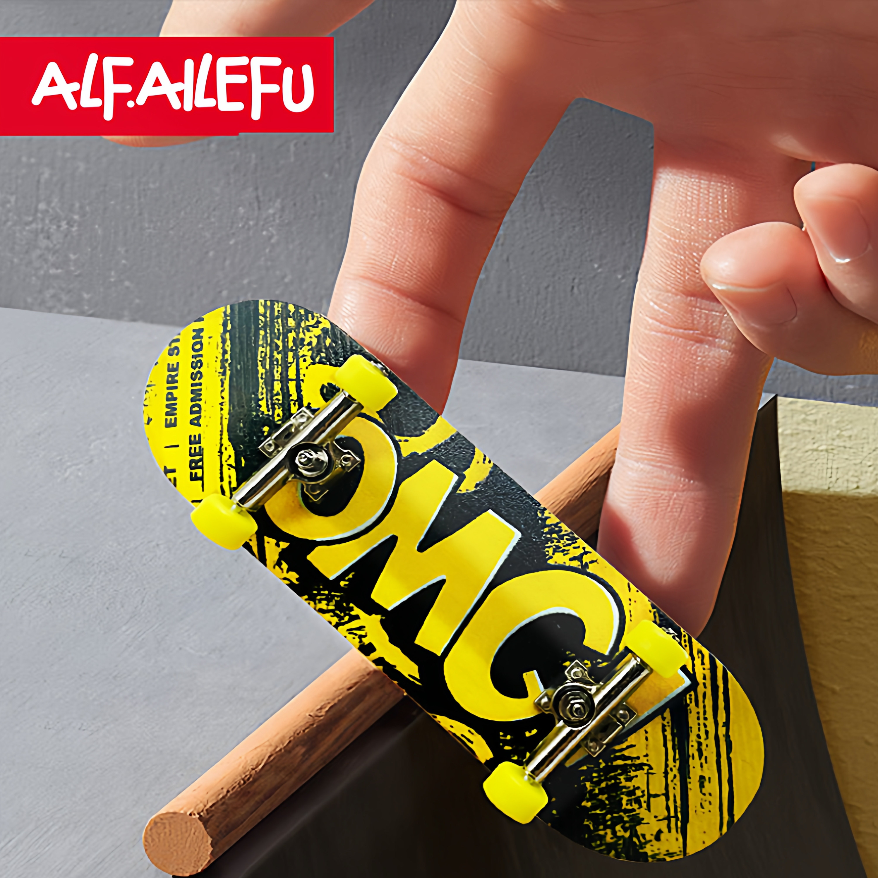 ALF手指滑板枫木专业指尖双翘板青少年儿童创意木质滑板男生礼品