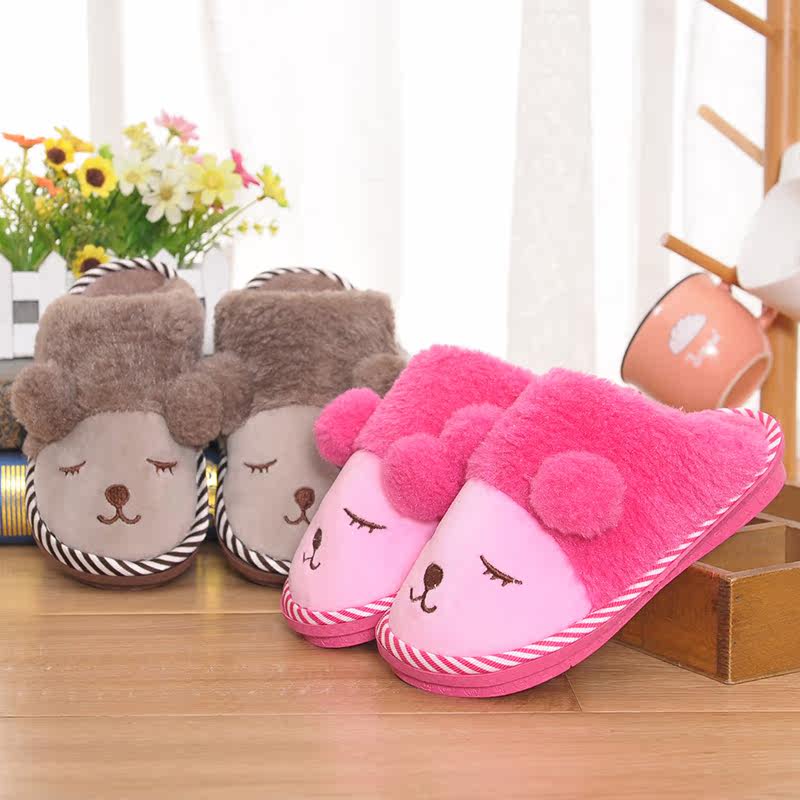 Pantoufles enfants en suède pour hiver - semelle Melaleuca - Ref 1016108 Image 4