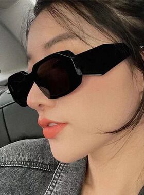欧美跨境防晒墨镜女高级感2024年网红辣妹出街显瘦太阳镜防紫外线