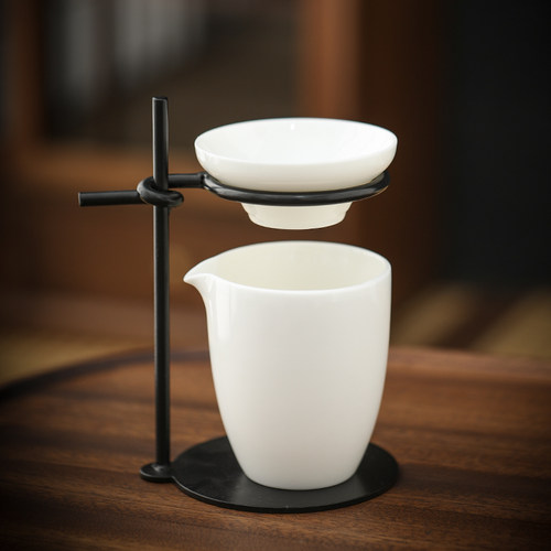 创意陶瓷茶滤茶漏一体茶隔