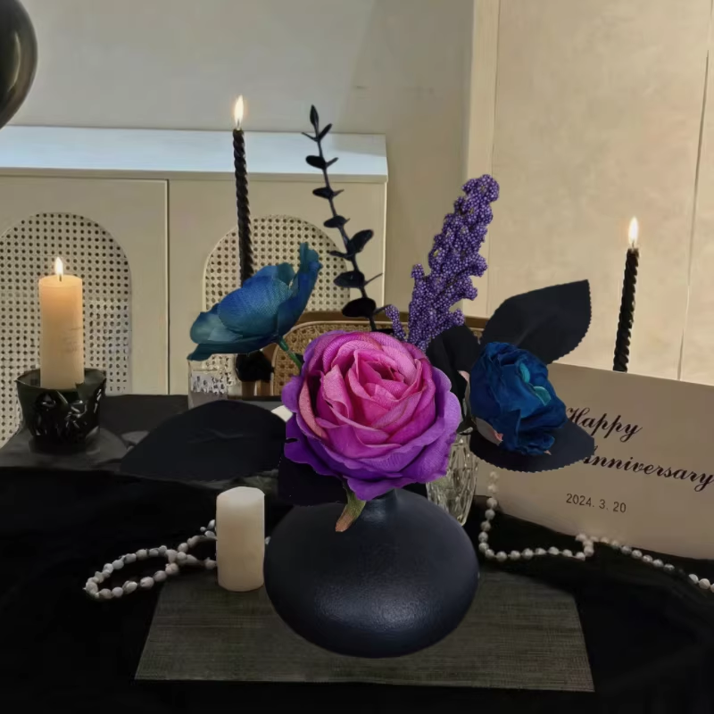 法式复古玫瑰花仿真花假花摆设高级感花艺摆件餐桌装饰品小众高级,家居饰品,仿真花/假花,淘宝优惠券,粉丝福利购,淘宝优惠卷