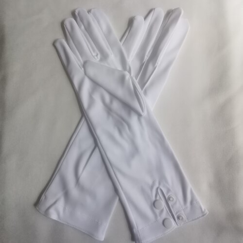 友谊长款防晒礼仪白色表演出手套