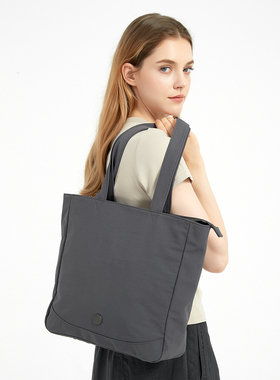 FINERWORLD单肩包托特包手提电脑男女通勤轻便出行松弛感简约防水