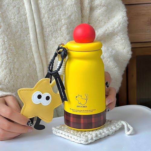 【蜂蜜栗子狗】萌趣吸管保温杯