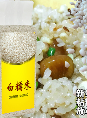 江米糯米低卡汤圆1000g2斤专用香糯米大米农家阴米子包粽子新糯米