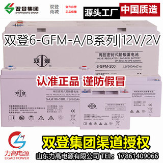 双登蓄电池 6-GFM-100B/12V100Ah/12伏26a65a38a24a150AH安时铅酸