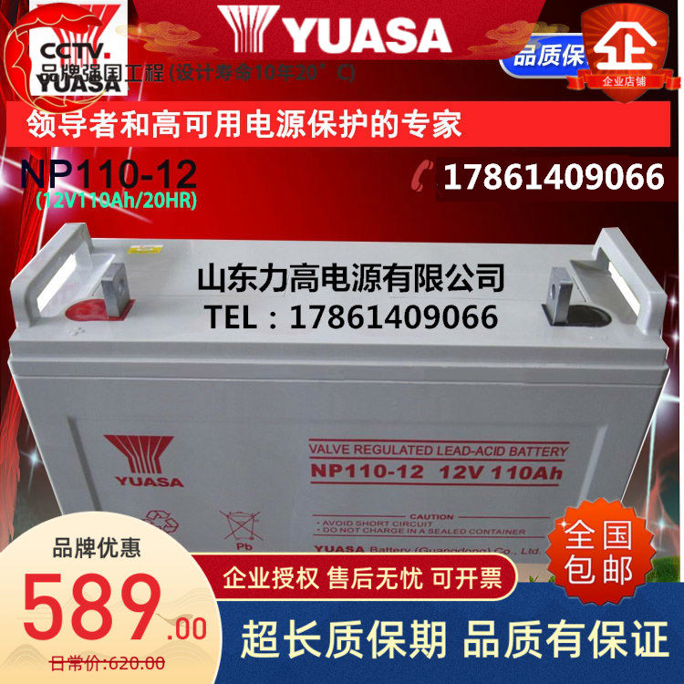 汤浅YUASA蓄电池NP110-12工业机器电池12V110AH机房后备UPS蓄电池