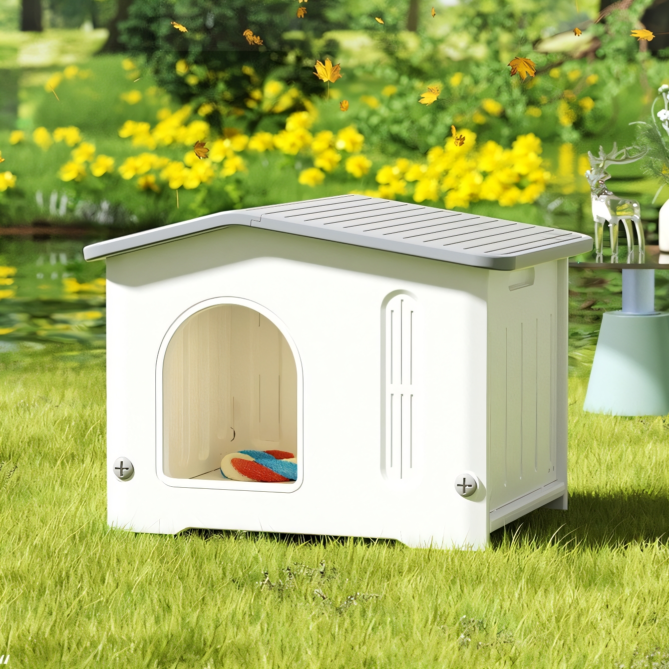 塑料小号狗窝超大空间室内户外防雨防水狗屋狗狗房子四季通用狗窝