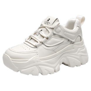 红蜻蜓厚底老爹鞋女款日常百搭秋冬休闲鞋轻便舒适增高运动女鞋