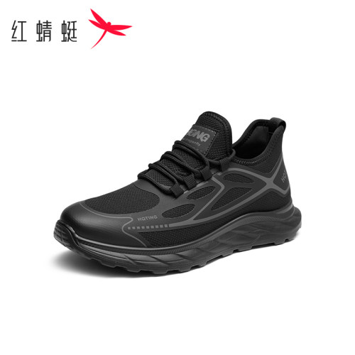 红蜻蜓运动休闲鞋男鞋飞织鞋