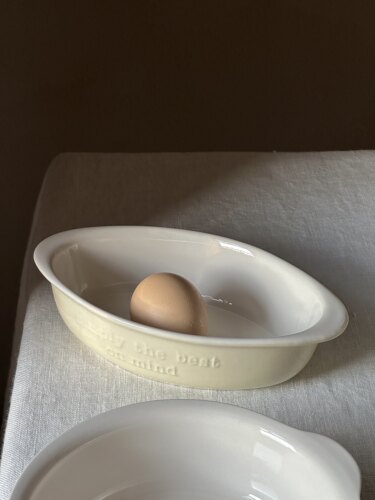 焗饭盘双耳高温陶瓷复古
