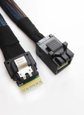 主板38P SlimSAS SFF-8654 4i 转MINI SAS HD 8643背板数据线SATA