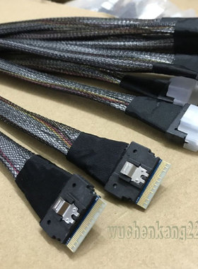 SlimSAS SFF-8654 8i PCIe 4.0连接线主板NVME背板显卡转接扩展卡